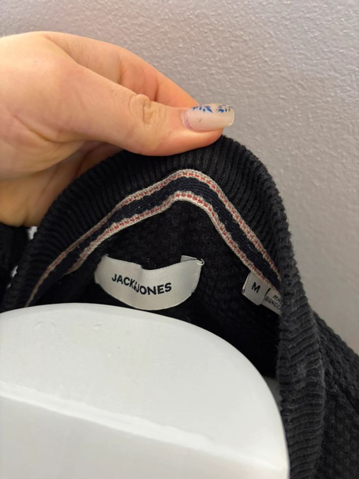 Pull Jack & Jones noir | Taille M | Style décontracté & chaud - photo numéro 3