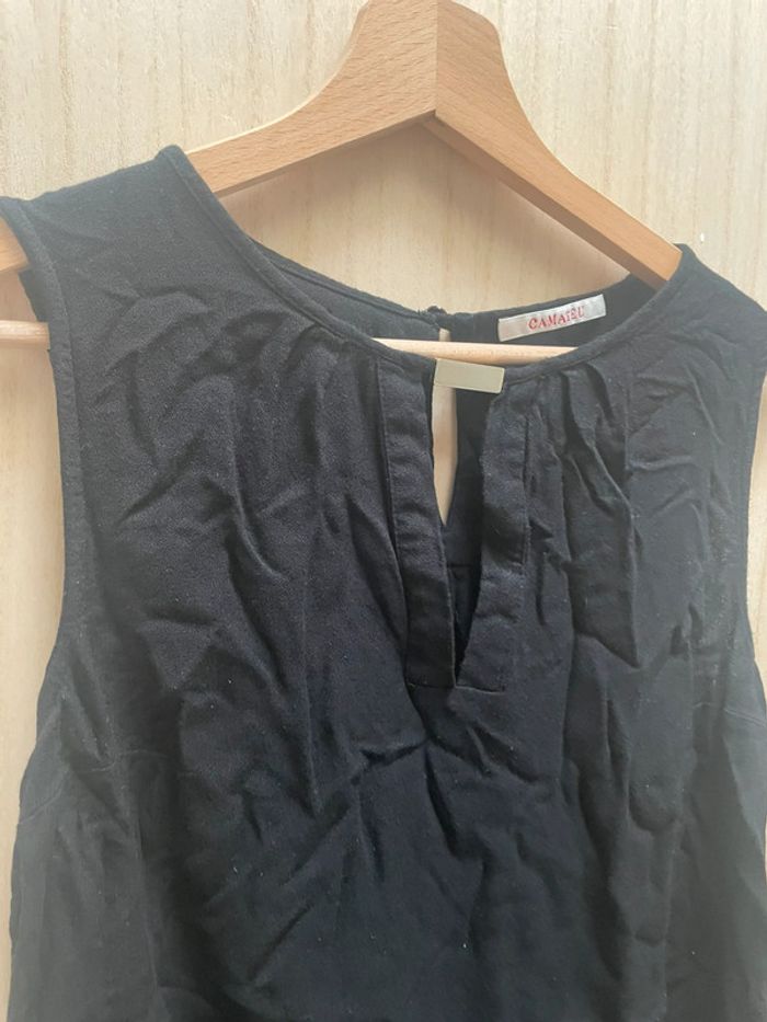 Blouse chic fluide noire Camaïeu Taille 36 - photo numéro 3