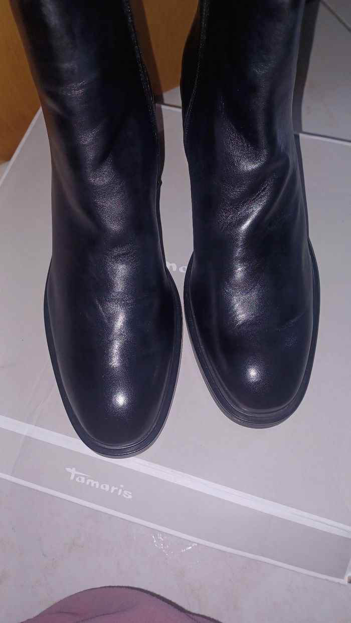 Bottine femme tamaris neuf 41 noir jamais porter - photo numéro 3