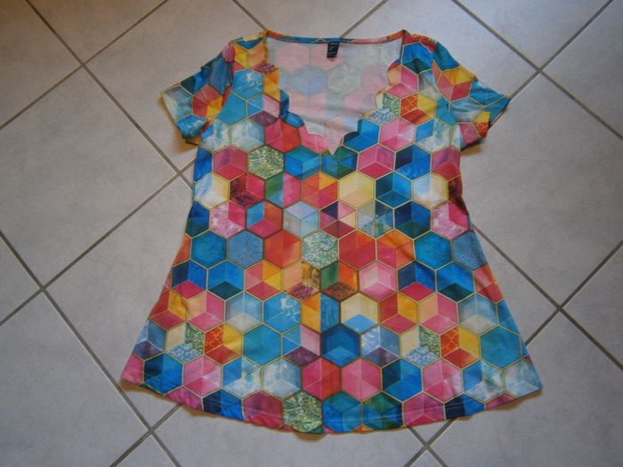 Tee-shirt MC multicolore SHEILAY Taille L/40