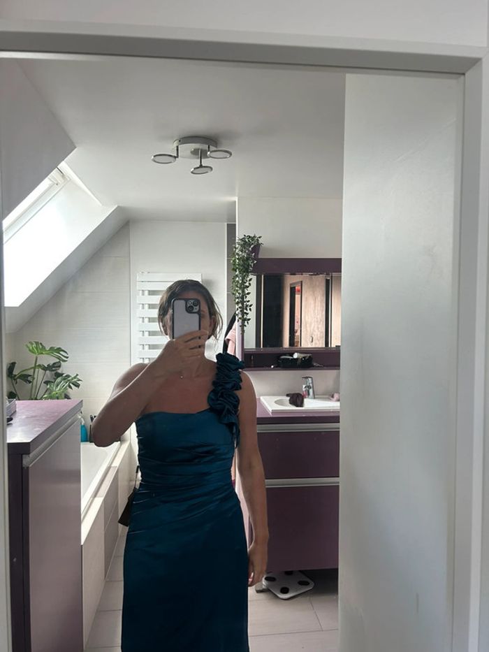 Robe Cocktail bleue roi - photo numéro 5