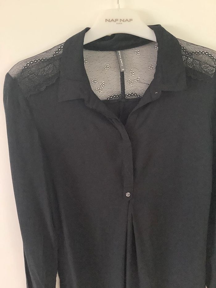 Chemise noire avec dentelle Naf naf 34 - photo numéro 8