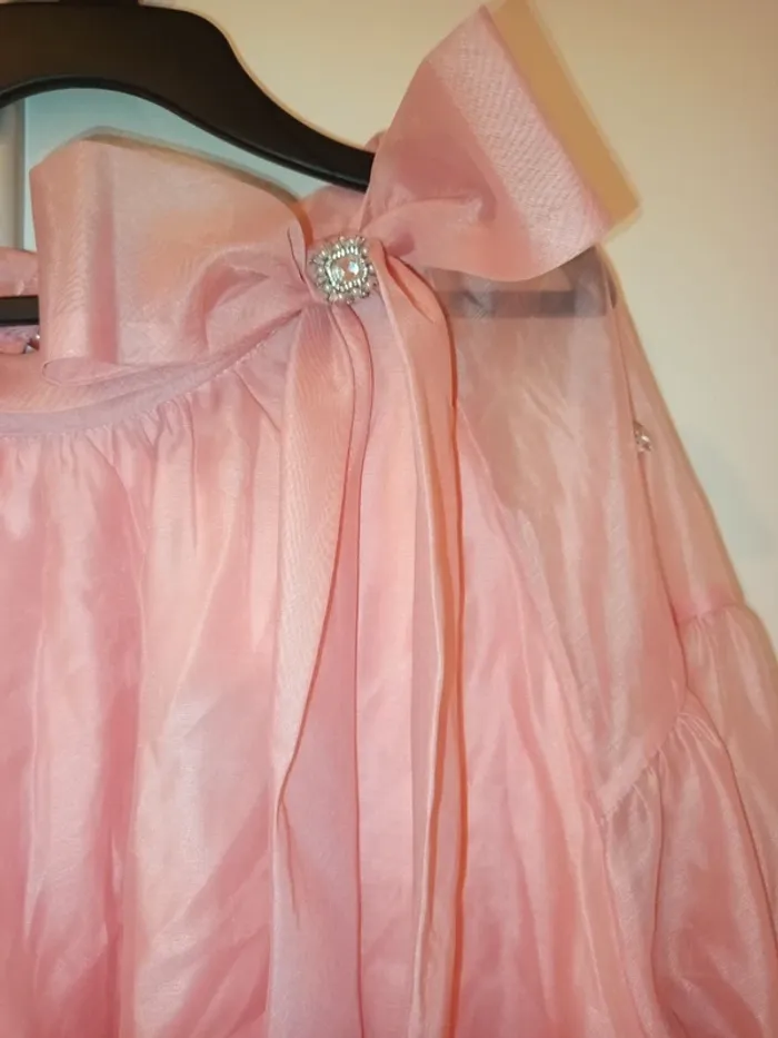 Magnifique top manches longues avec noeud et strass taille XL neuf - photo numéro 3