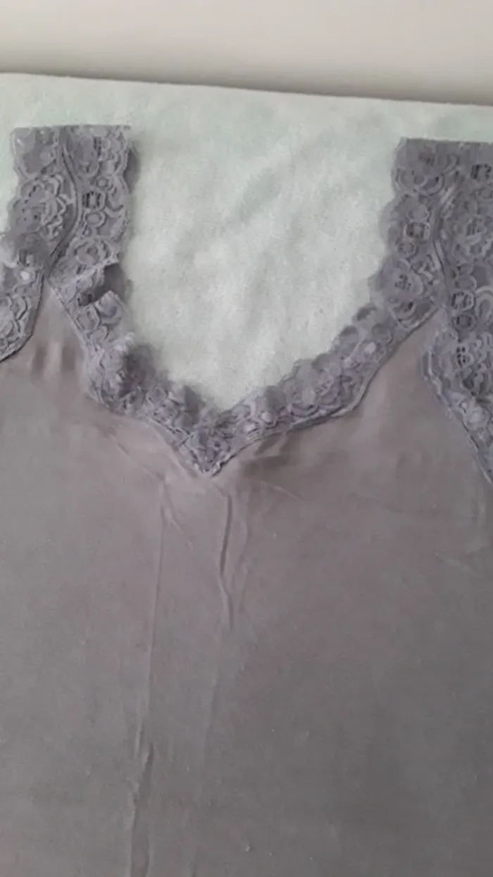 Top gris en coton - photo numéro 2