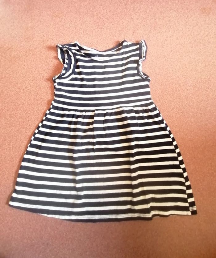Robe marinière fille