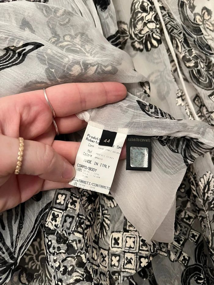Ensemble chemisier et jupe Roberto cavalli taille 42 italienne - photo numéro 7