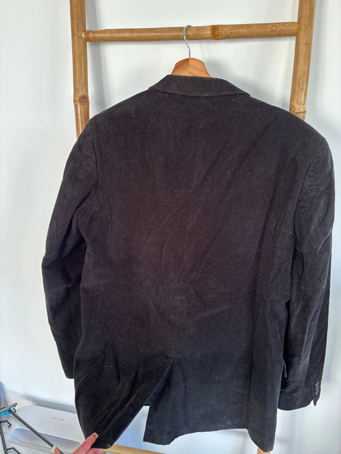 Veste noire en velours côtelé Brice taille 56 - photo numéro 8