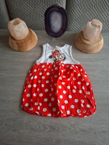 Robe  rouge minnie 12 mois