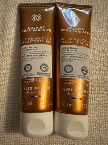 Lot de 2 Autobronzant Yves Rocher visage & corps - 100 ml Neuf