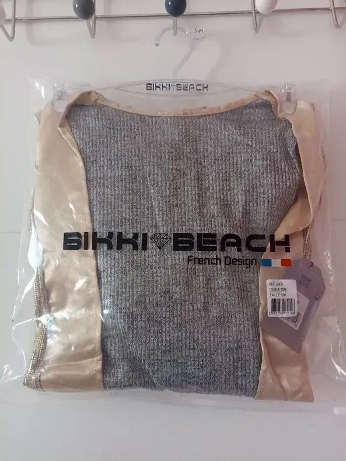 Kimono métallisé doré neuf - photo numéro 3