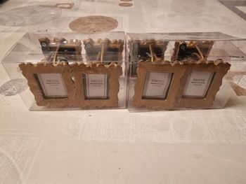 8 ronds de serviette en forme de cadre