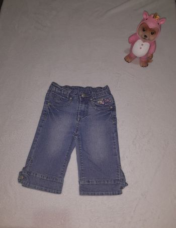 Joli pantacourt en jeans fille Taille 6 ans