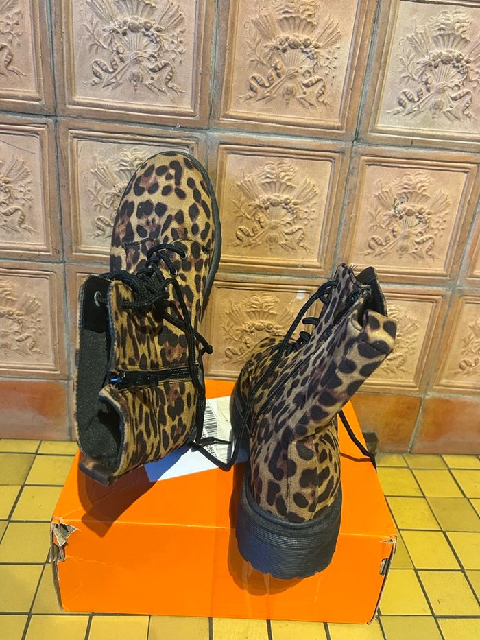 Bottines Militaires Léopard 🐆 - Taille 40 - NEUVES - photo numéro 5