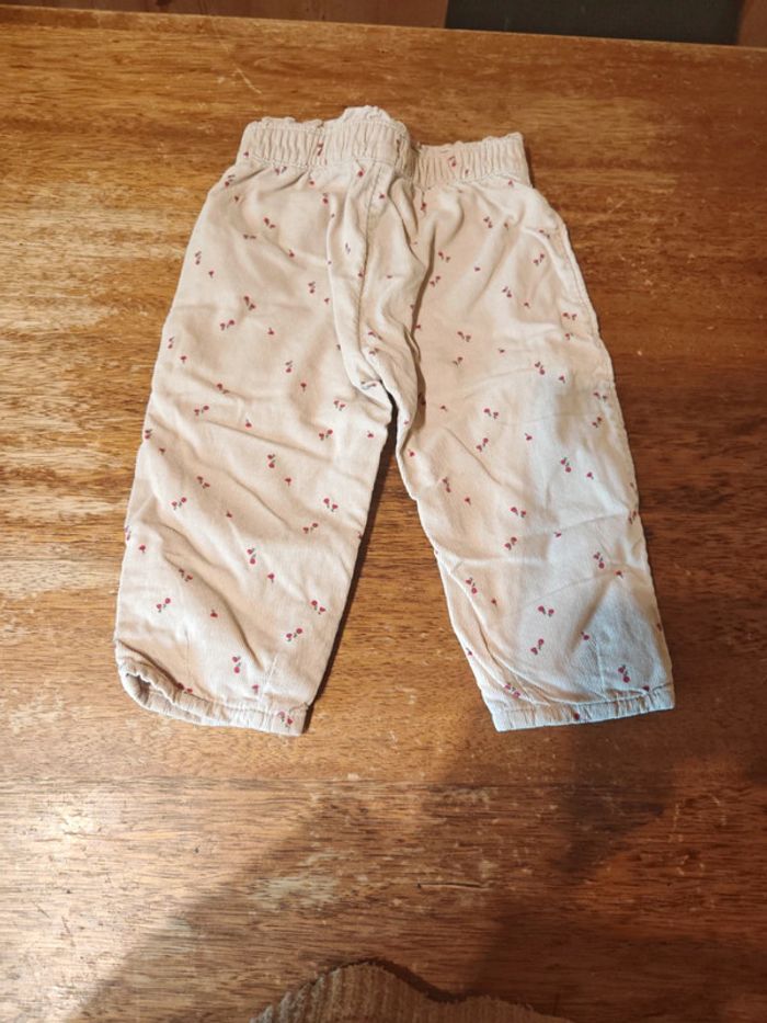 pantalons velours fille - taille 24 mois - photo numéro 2