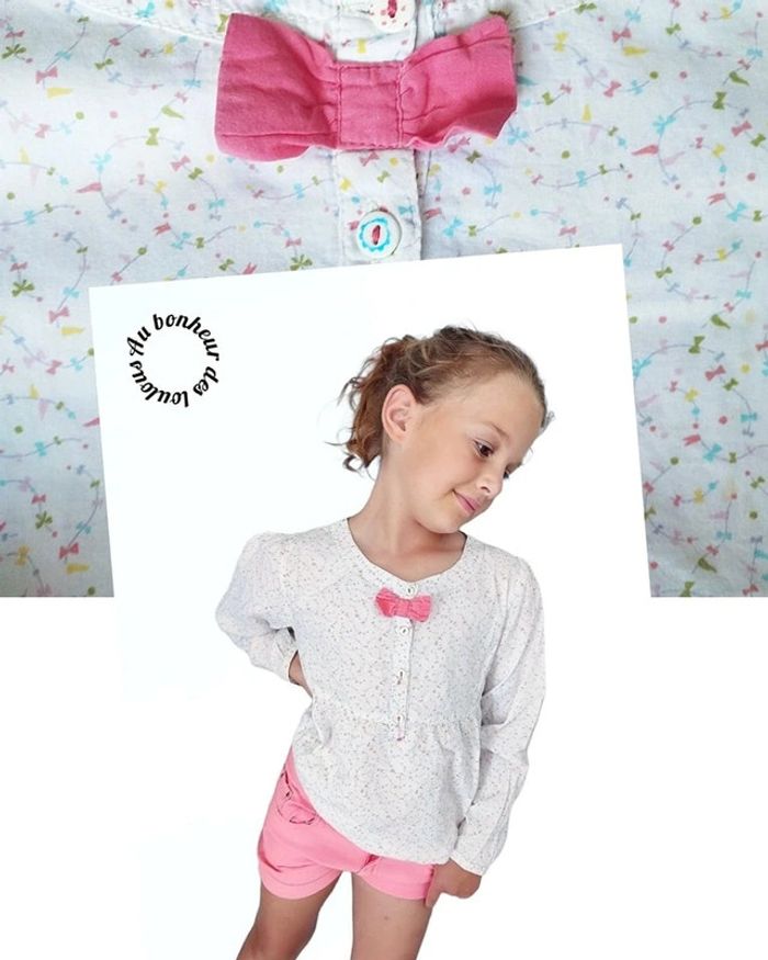 8 ans ensemble blouse et short ( ensemble d enseigne diverses)