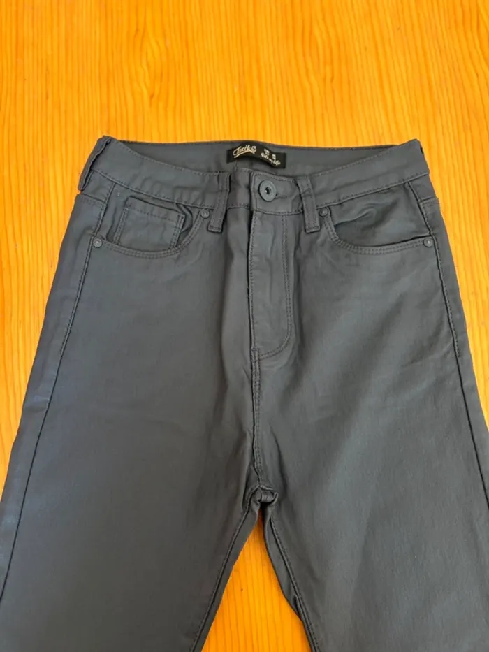 Pantalon enduit gris mat Toxik - photo numéro 6