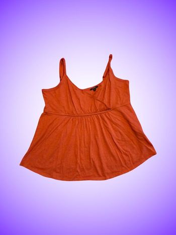Débardeur Camisole Évasé Kiabi – Couleur Corail/Terre Cuite – Taille 42 XL 44 XXL – Très Bon État