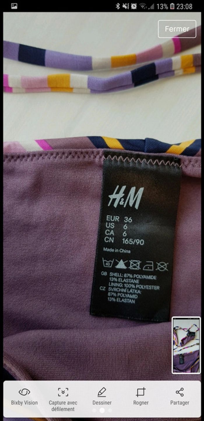 Maillor de bain 2 pièces triangle - photo numéro 3