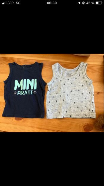 Lot de 2 débardeurs 