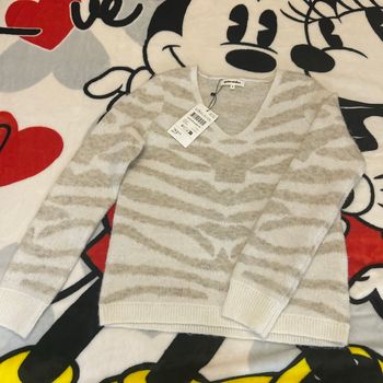 Pull à motif zébrer