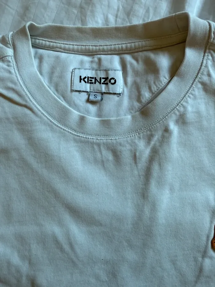 T shirt blanc Kenzo taille S - photo numéro 2