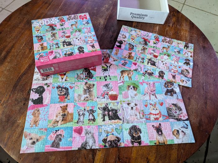 Magnifique puzzle Studio pets Jumbo 500 pièces + poster - photo numéro 3