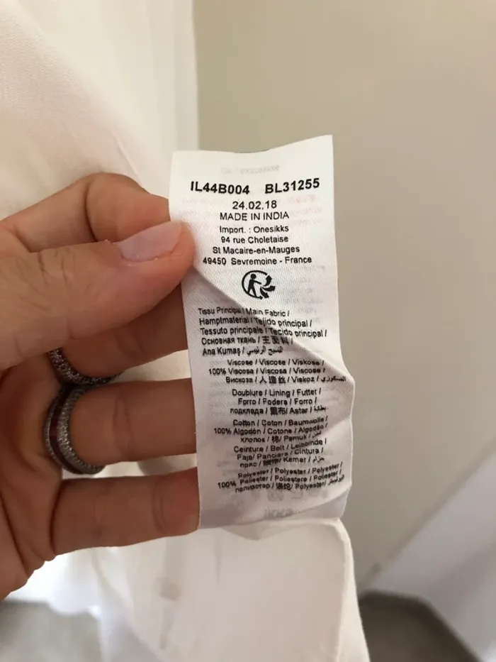 Robe longue blanche IKKS taille 36 - photo numéro 14