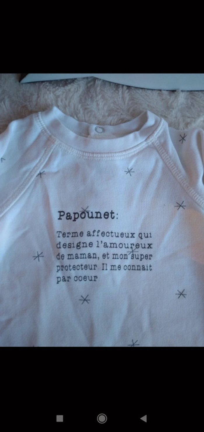 Pyjama combinaison sans pied été léger Mixte 1 mois Étoile Papa Papounet Gémo - photo numéro 4