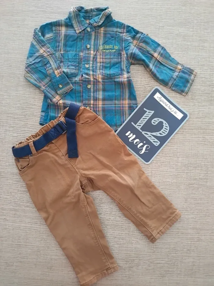 Ensemble 12 mois / 80 cm *