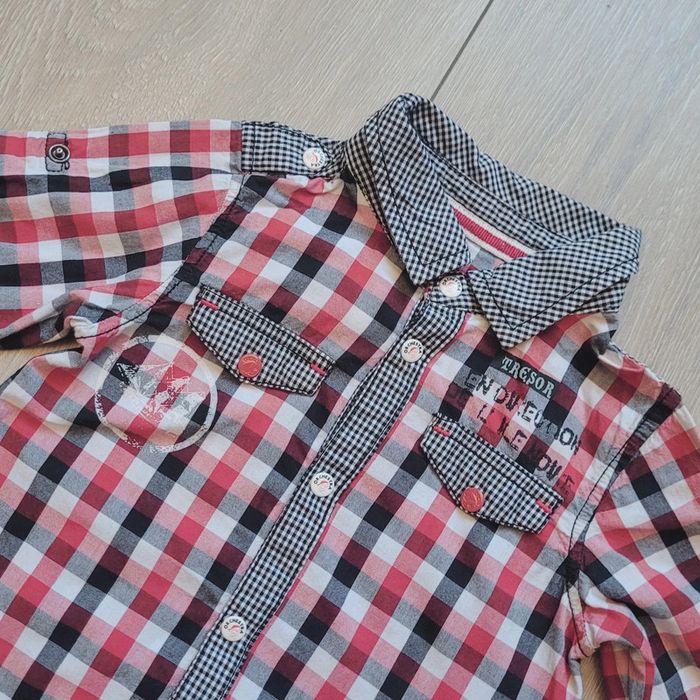 Très belle chemise à carreaux. Garçon 12 mois. Marque Orchestra - photo numéro 2