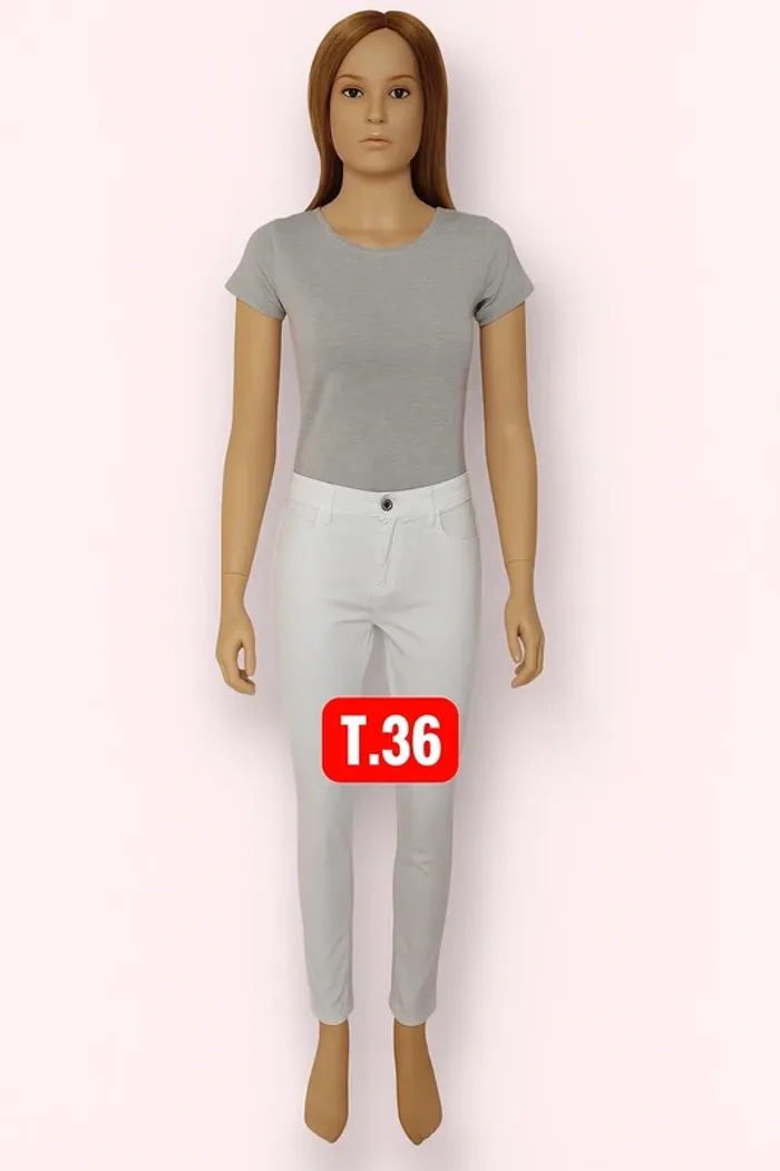 Pantalon blanc femme T. 36 neuf avec étiquette
