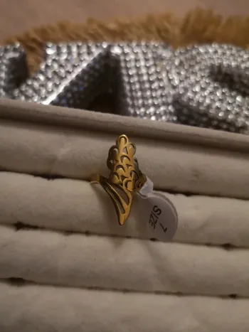 Bague dorée taille. 7
