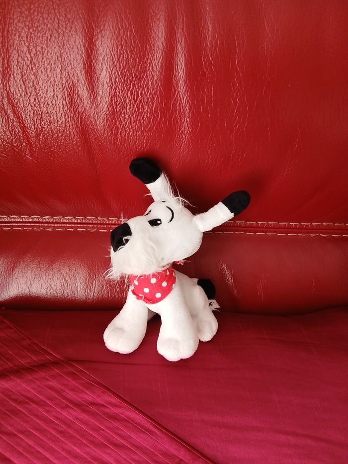 Doudou-Peluche Chien Idéfix avec bandana *17 cm - photo numéro 3