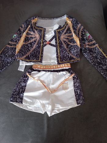 Deguisement ensemble veste short haut kpop demon hunters hunter 4/5 ans