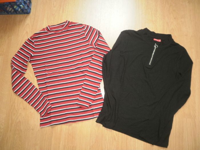 Lot de 2 T-shirts à ML Fille 14 ans - NEUFS - photo numéro 2