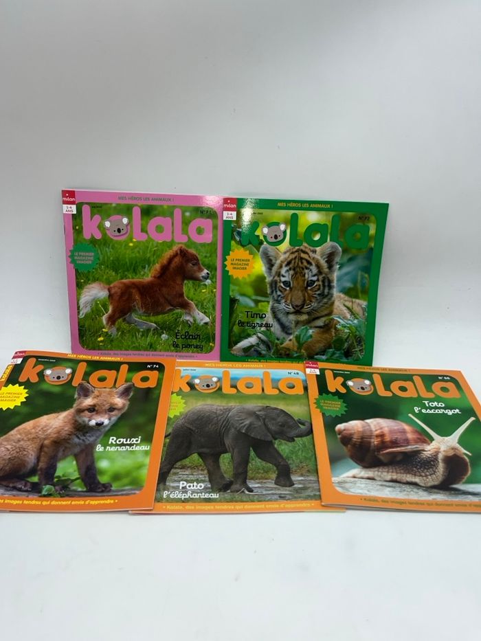 Lot de 5 magazines livres d'activité revue animaux Kolala Neuf - photo numéro 1
