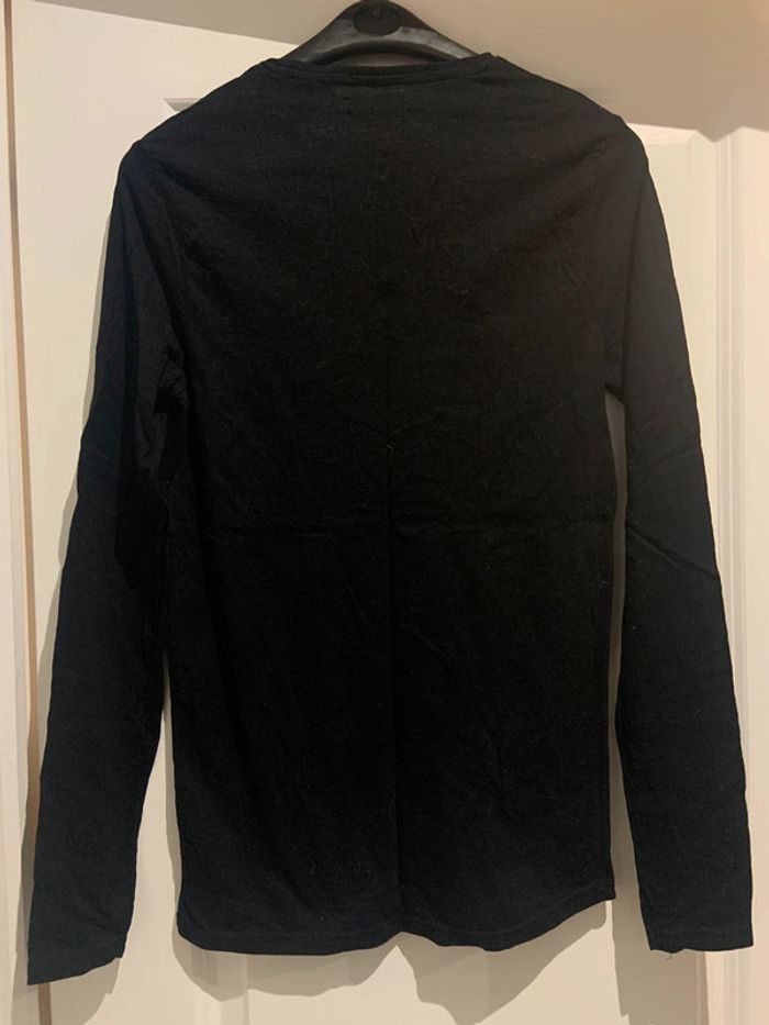 🔝 Haut manches longues Liberto noir taille 16 ans 176 cm en coton - photo numéro 2