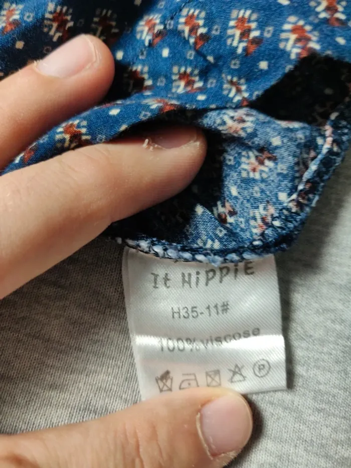 Robe d'été It Hippie taille M bleue - photo numéro 5
