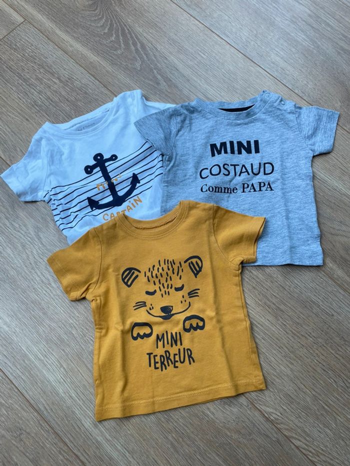 Lot 3 tee shirt manches courtes