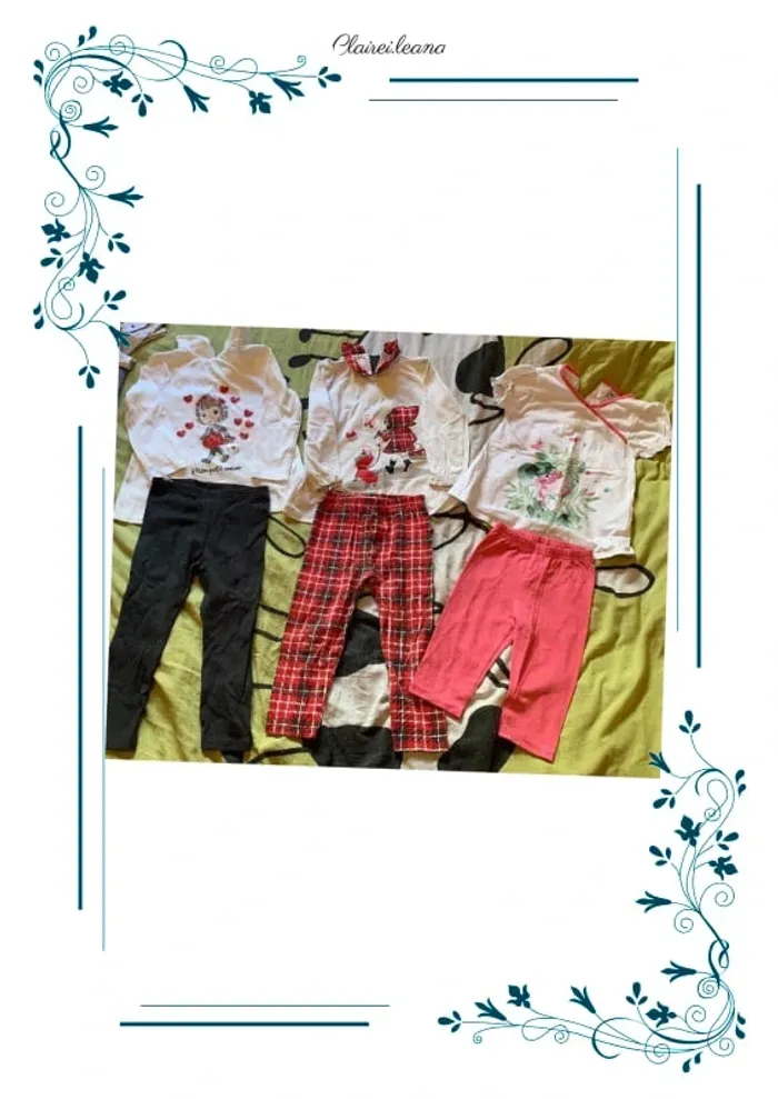 🛑 lot de 3 ensembles fille 🛑 23 mois - photo numéro 1