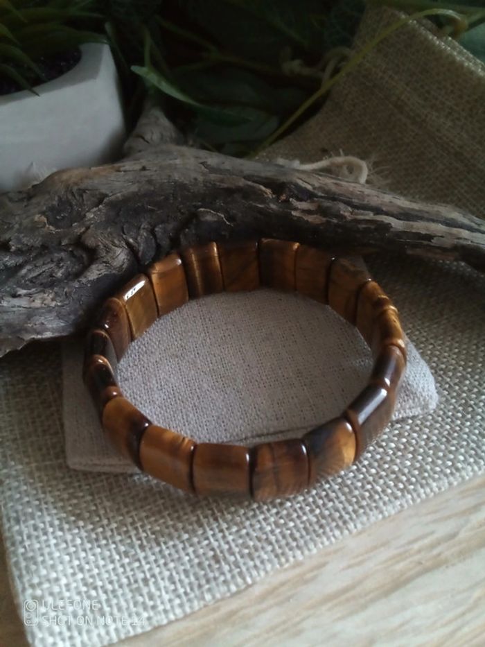 Bracelet oeil de tigre, pierres naturelles
