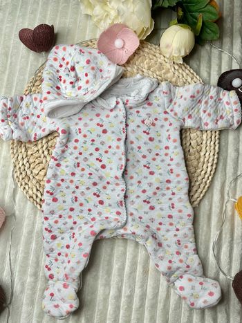 Pyjama une pièce et son bonnet Sergent Major 1 mois 