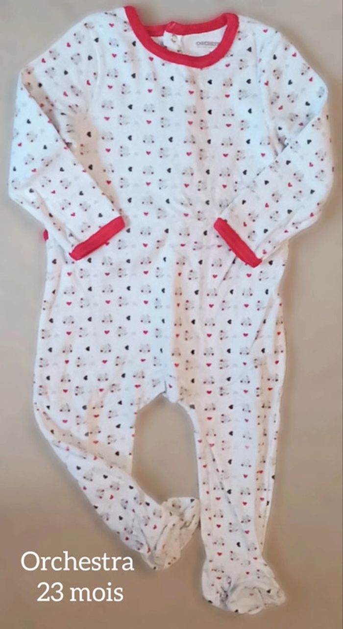 3 pyjamas / grenouillères/ dors bien Orchestra absorba - photo numéro 2