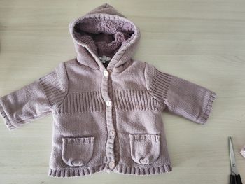Gilet lilas 6 mois