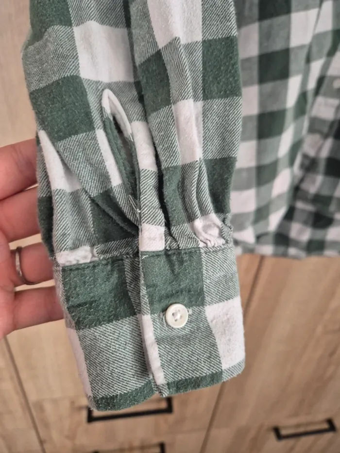 Chemise bûcheron vert taille 42 taille L - photo numéro 2