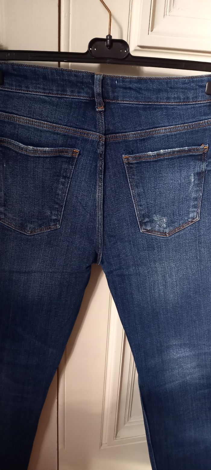 Jean slim bleu ZARA WOMAN - photo numéro 6