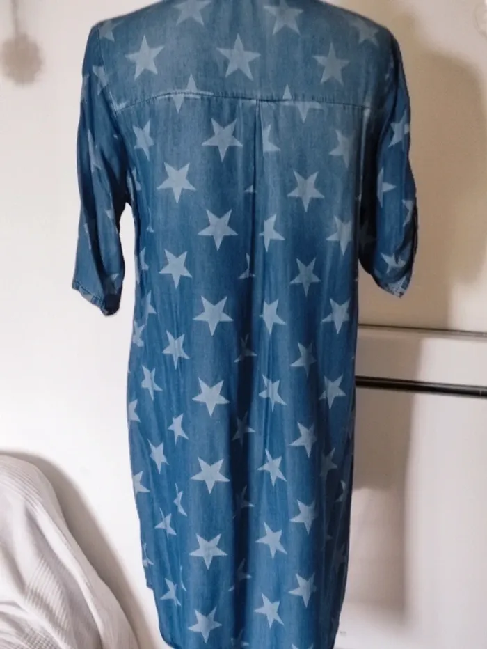 💋 étoile stellaire 🌟 robe demin  tencel oversize 36/40 - photo numéro 3