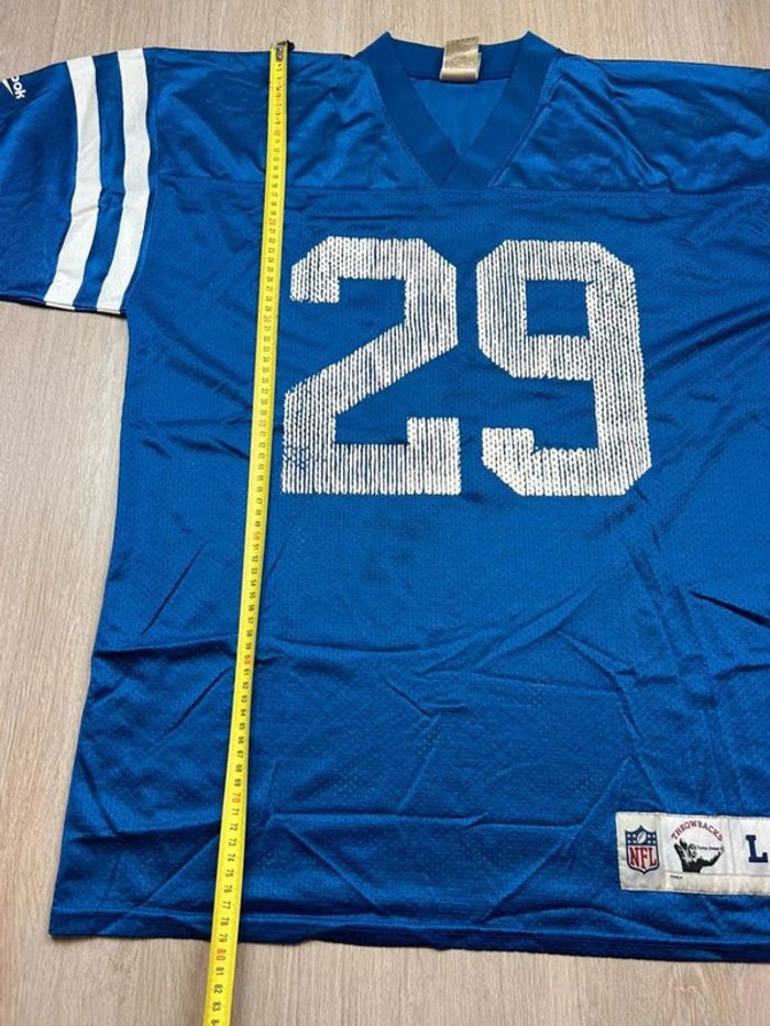 Maillot NFL Vintage Indianapolis Colts #29 Eric Dickerson Reebok Y2K Taille L - photo numéro 7