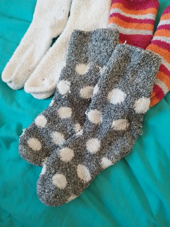 Chaussettes chaudes en moumoute pilou pilou hiver - photo numéro 3
