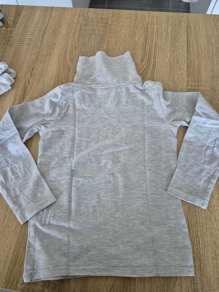 Lot tee-shirt col roule garçon T 6 ans - photo numéro 4